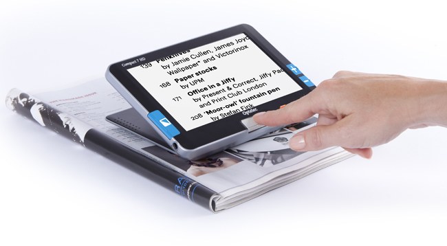 Use the Compact 7 HD for reading