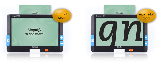 Compact 7 HD magnification range